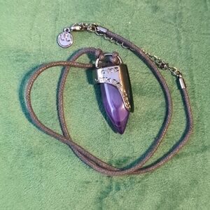 Disneyland Star Wars Galaxy's Edge Rebel Blue Kyber Crystal Necklace Dok-Ondar